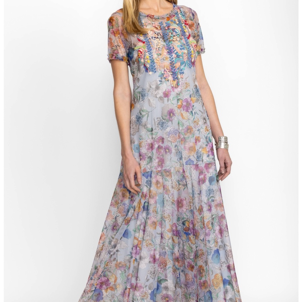 Floral Multicolor Maxi Dress